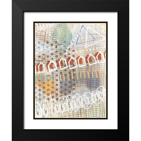 Home Grid I Black Modern Wood Framed Art Print with Double Matting by Galapon, Nikki