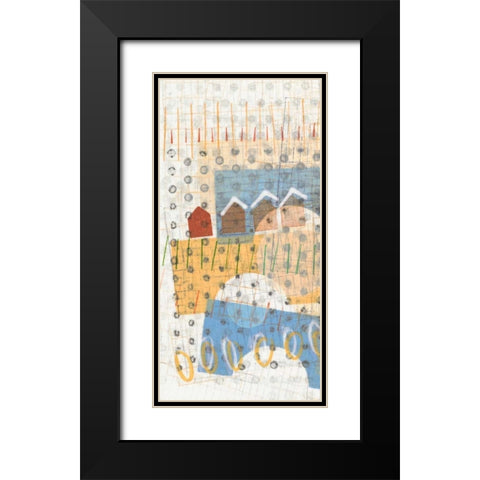 Home Grid III Black Modern Wood Framed Art Print with Double Matting by Galapon, Nikki