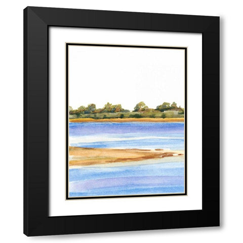 The Sound III Black Modern Wood Framed Art Print with Double Matting by Miller, Dianne