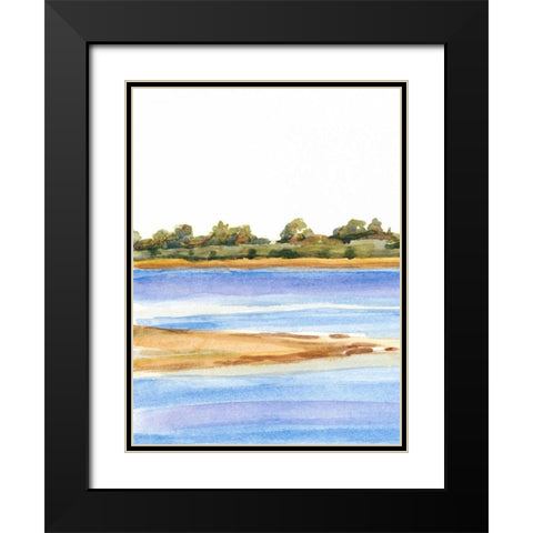 The Sound III Black Modern Wood Framed Art Print with Double Matting by Miller, Dianne