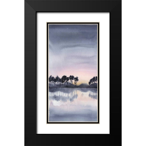 Bayside Sunset I Black Modern Wood Framed Art Print with Double Matting by Popp, Grace