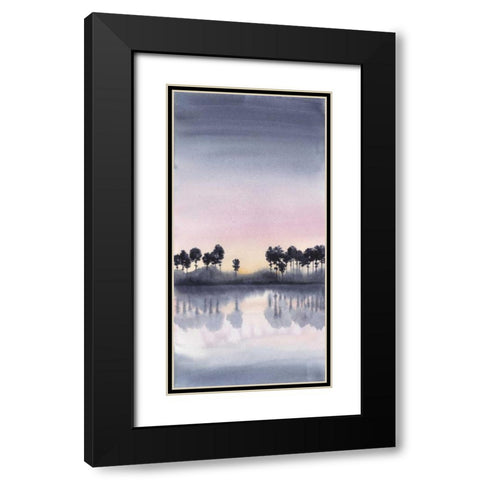 Bayside Sunset II Black Modern Wood Framed Art Print with Double Matting by Popp, Grace