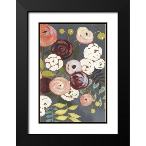 Custom Wistful Bouquet I (ASH) Black Modern Wood Framed Art Print with Double Matting by Popp, Grace