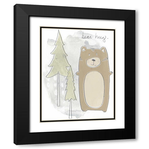 Woodland Whimsy II Black Modern Wood Framed Art Print with Double Matting by Vess, June Erica