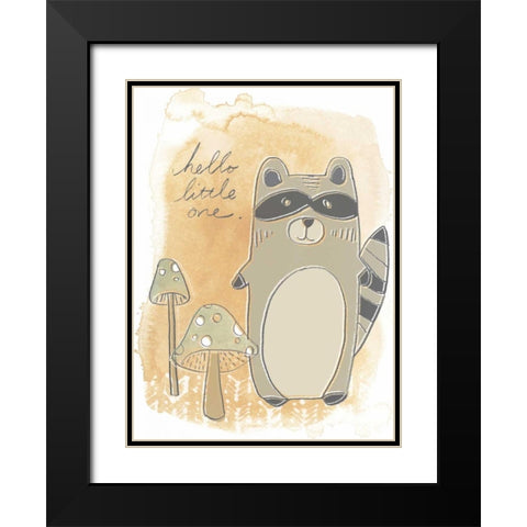 Woodland Whimsy IV Black Modern Wood Framed Art Print with Double Matting by Vess, June Erica