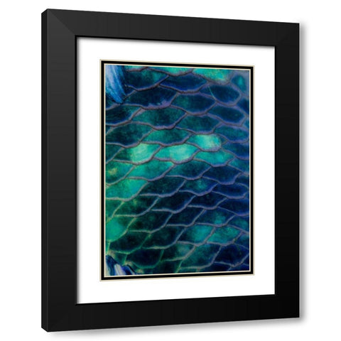 Ripples - Malaysia Black Modern Wood Framed Art Print with Double Matting by Factor, Beverly