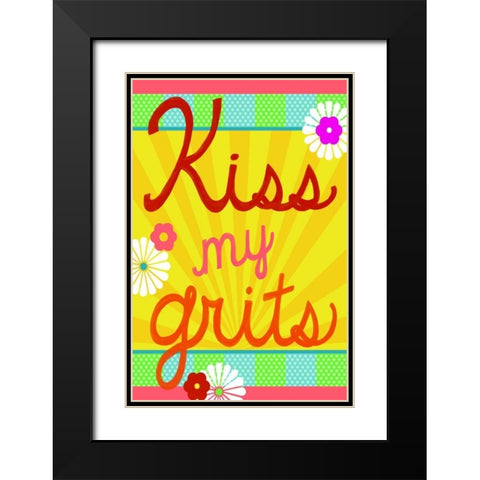 Southern Sayings II Black Modern Wood Framed Art Print with Double Matting by Vess, June Erica