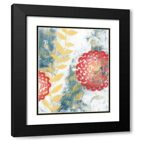 Spring Aria II Black Modern Wood Framed Art Print with Double Matting by Popp, Grace