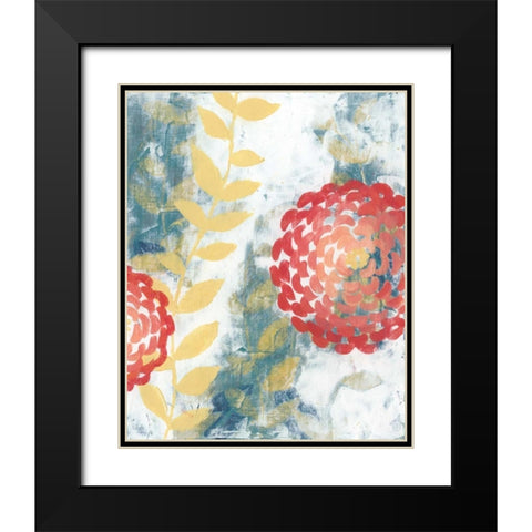 Spring Aria II Black Modern Wood Framed Art Print with Double Matting by Popp, Grace