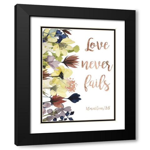 Divine Romance I Black Modern Wood Framed Art Print with Double Matting by Studio W