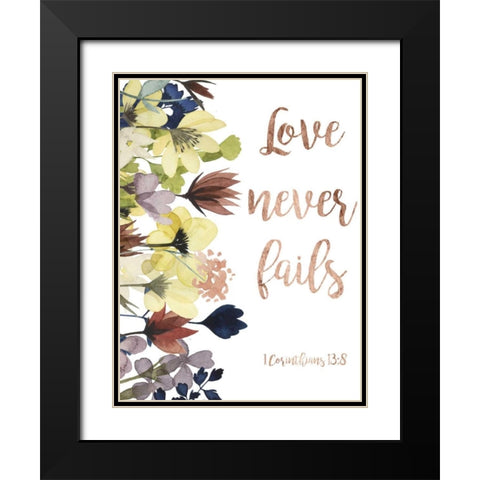 Divine Romance I Black Modern Wood Framed Art Print with Double Matting by Studio W