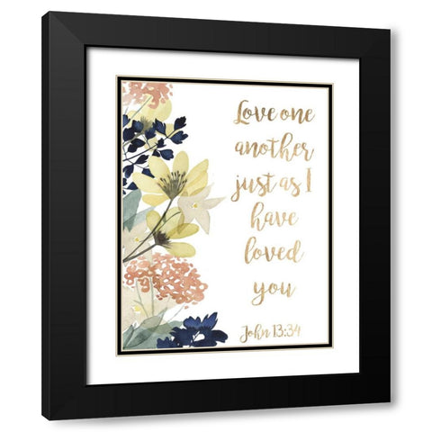 Divine Romance IV Black Modern Wood Framed Art Print with Double Matting by Studio W