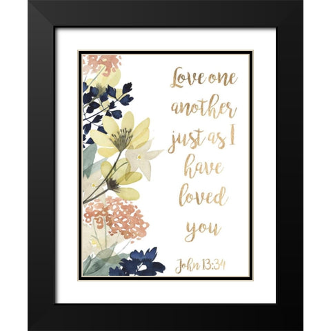 Divine Romance IV Black Modern Wood Framed Art Print with Double Matting by Studio W