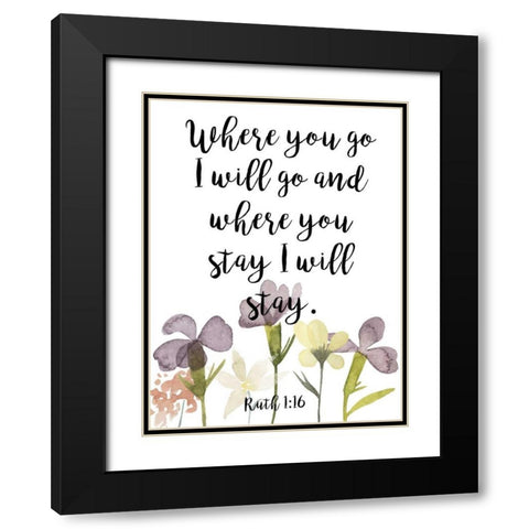 Divine Romance V Black Modern Wood Framed Art Print with Double Matting by Studio W