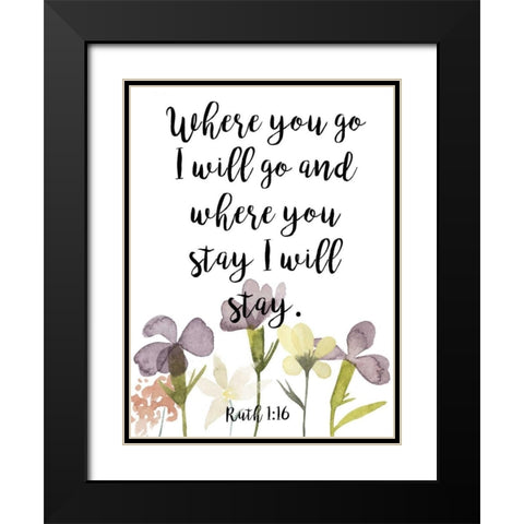 Divine Romance V Black Modern Wood Framed Art Print with Double Matting by Studio W