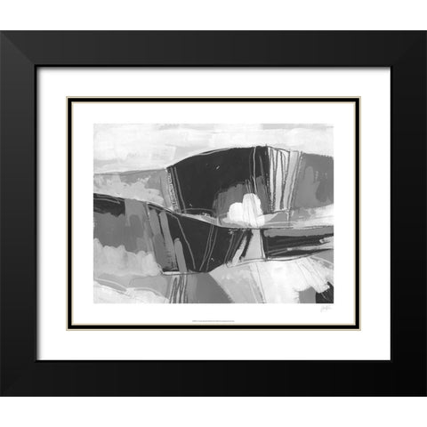 Neutral landscape Sketch I Black Modern Wood Framed Art Print with Double Matting by Vess, June Erica