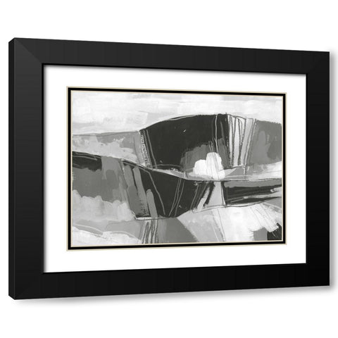 Neutral Landscape Sketch I Black Modern Wood Framed Art Print with Double Matting by Vess, June Erica
