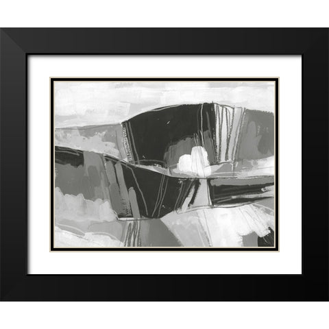 Neutral Landscape Sketch I Black Modern Wood Framed Art Print with Double Matting by Vess, June Erica