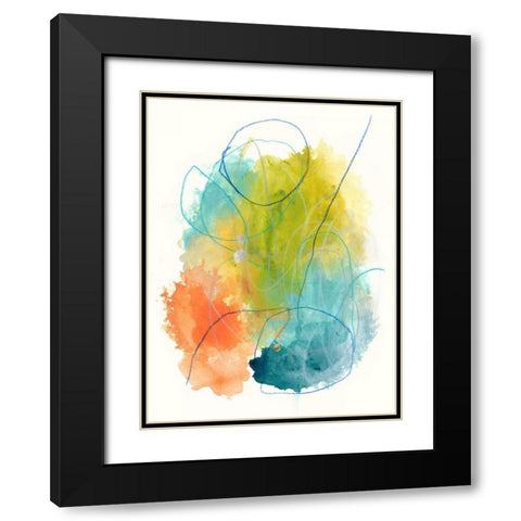 Chromatic Index I Black Modern Wood Framed Art Print with Double Matting by Vess, June Erica