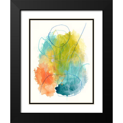 Chromatic Index I Black Modern Wood Framed Art Print with Double Matting by Vess, June Erica