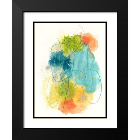 Chromatic Index I Black Modern Wood Framed Art Print with Double Matting by Vess, June Erica
