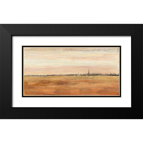 Dubai Landscape I Black Modern Wood Framed Art Print with Double Matting by OToole, Tim