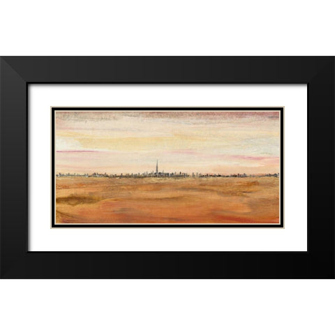 Dubai Landscape II Black Modern Wood Framed Art Print with Double Matting by OToole, Tim