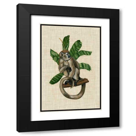 Canopy Monkey I Black Modern Wood Framed Art Print with Double Matting by McCavitt, Naomi