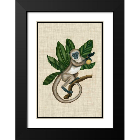 Canopy Monkey III Black Modern Wood Framed Art Print with Double Matting by McCavitt, Naomi