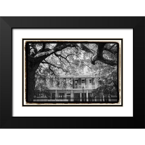 Jackson Square, New Orleans Black Modern Wood Framed Art Print with Double Matting by DeNardo, Laura