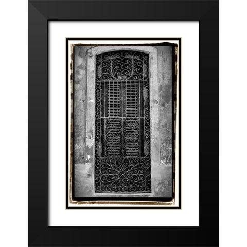 Past Elegance I Black Modern Wood Framed Art Print with Double Matting by DeNardo, Laura