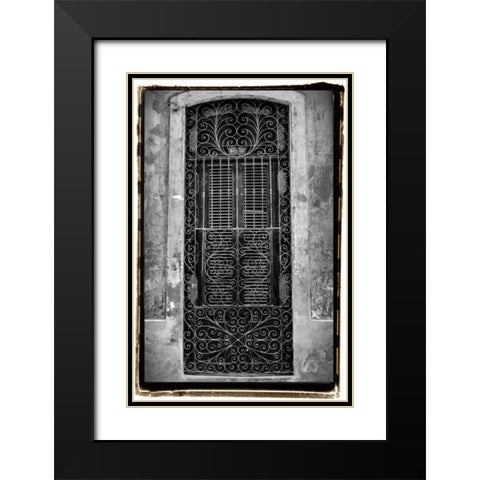 Past Elegance I Black Modern Wood Framed Art Print with Double Matting by DeNardo, Laura