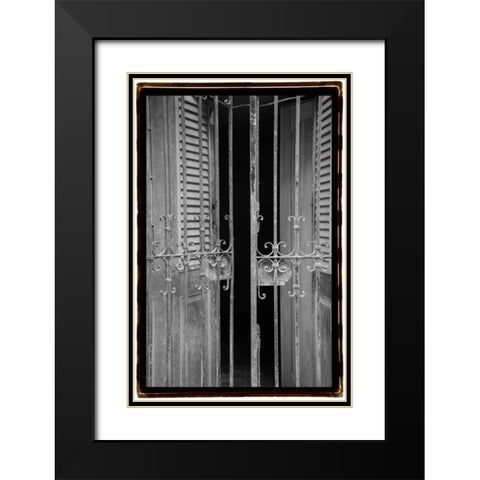 Past Elegance III Black Modern Wood Framed Art Print with Double Matting by DeNardo, Laura