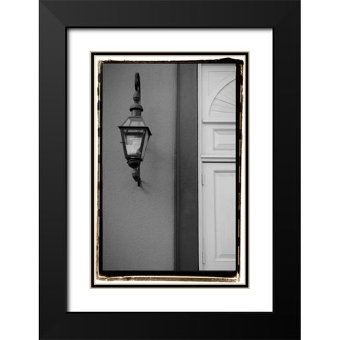 French Quarter Architecture II Black Modern Wood Framed Art Print with Double Matting by DeNardo, Laura