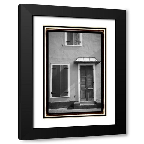 French Quarter Architecture III Black Modern Wood Framed Art Print with Double Matting by DeNardo, Laura