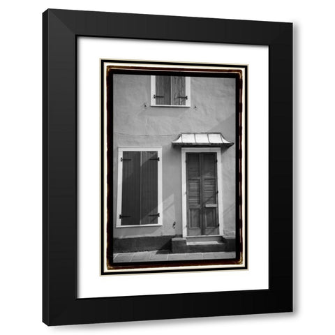 French Quarter Architecture III Black Modern Wood Framed Art Print with Double Matting by DeNardo, Laura