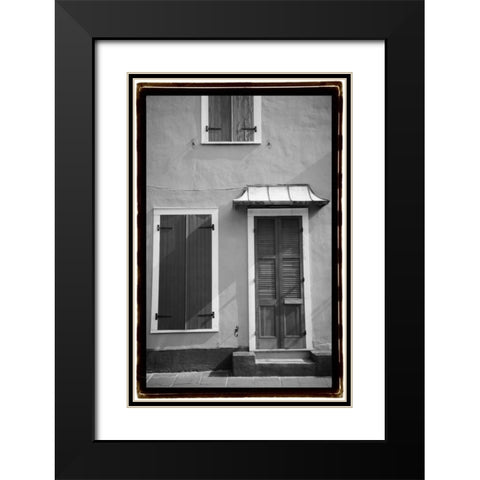 French Quarter Architecture III Black Modern Wood Framed Art Print with Double Matting by DeNardo, Laura