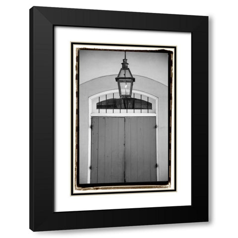 French Quarter Architecture V Black Modern Wood Framed Art Print with Double Matting by DeNardo, Laura