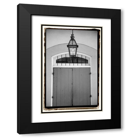French Quarter Architecture V Black Modern Wood Framed Art Print with Double Matting by DeNardo, Laura