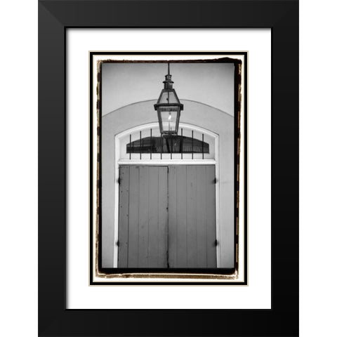 French Quarter Architecture V Black Modern Wood Framed Art Print with Double Matting by DeNardo, Laura