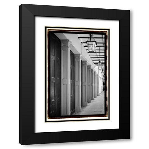 French Quarter Architecture VI Black Modern Wood Framed Art Print with Double Matting by DeNardo, Laura