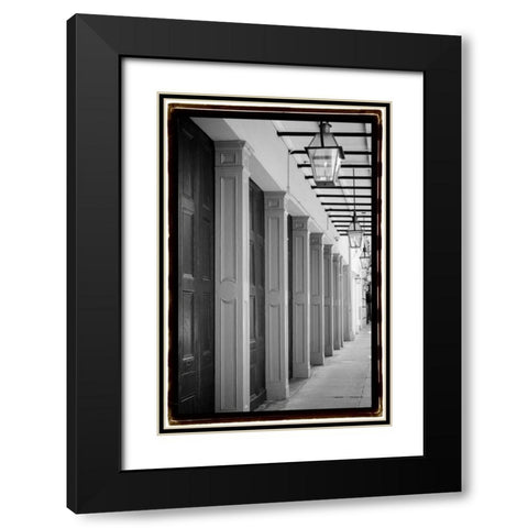 French Quarter Architecture VI Black Modern Wood Framed Art Print with Double Matting by DeNardo, Laura