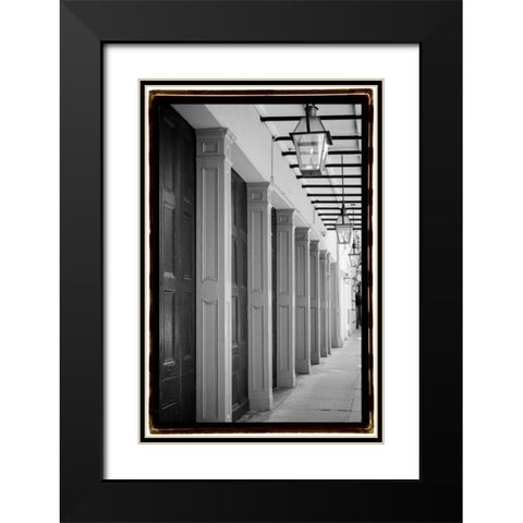 French Quarter Architecture VI Black Modern Wood Framed Art Print with Double Matting by DeNardo, Laura