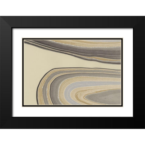 Cross Sections I Black Modern Wood Framed Art Print with Double Matting by Stramel, Renee W.