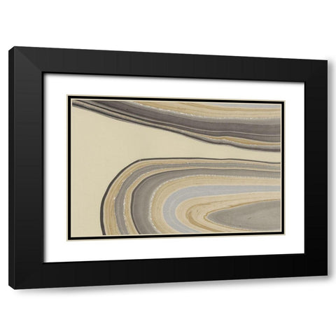 Cross Sections I Black Modern Wood Framed Art Print with Double Matting by Stramel, Renee W.