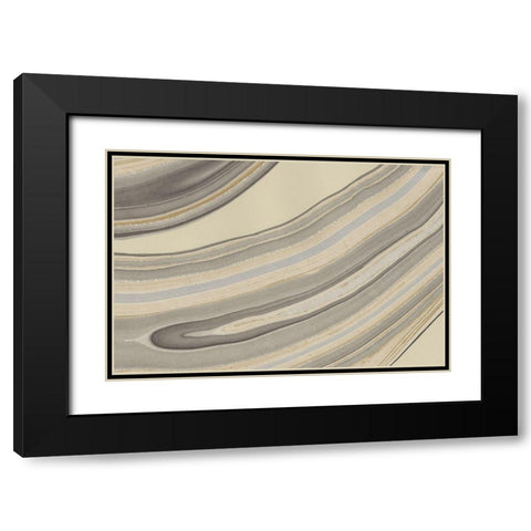 Cross Sections II Black Modern Wood Framed Art Print with Double Matting by Stramel, Renee W.