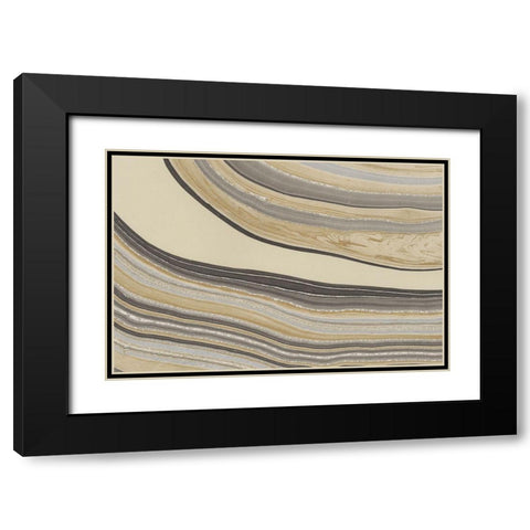 Cross Sections III Black Modern Wood Framed Art Print with Double Matting by Stramel, Renee W.