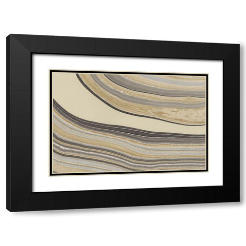 Cross Sections III Black Modern Wood Framed Art Print with Double Matting by Stramel, Renee W.