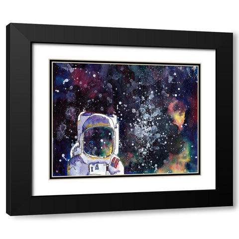Night Sky I Black Modern Wood Framed Art Print with Double Matting by McCreery, Paul