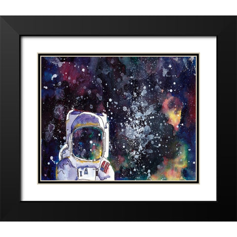 Night Sky I Black Modern Wood Framed Art Print with Double Matting by McCreery, Paul